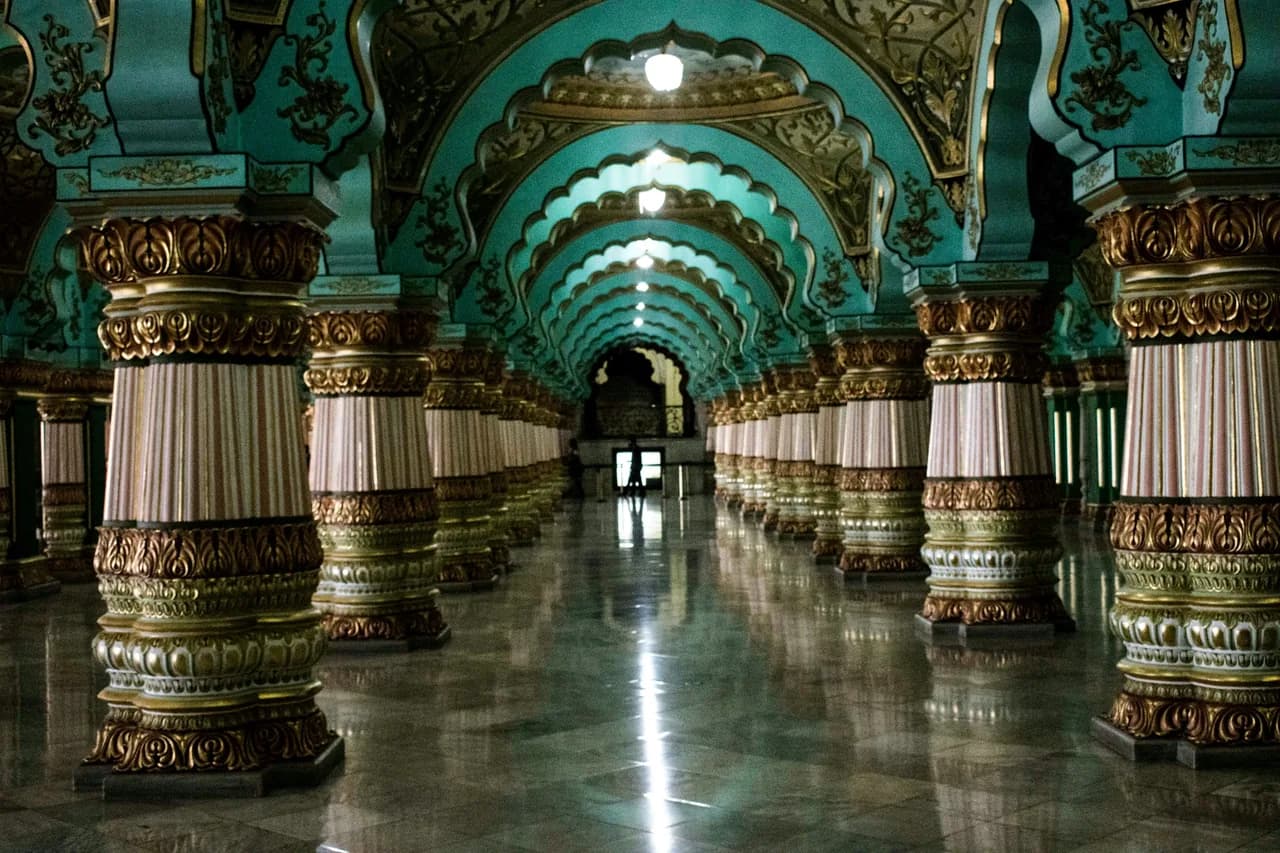 Inner enclosure of Mysore Palace